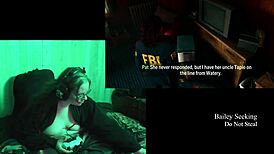 naked alan wake 2 playthrough with brunette babe 😍