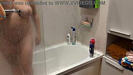 caught my stepsister bathing in the bathroom