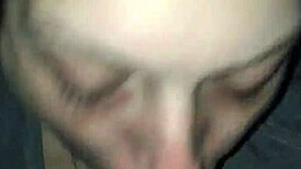 San gives an amazing blowjob and swallow