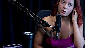 She Didn't Show Her Face at First, Put a Cucumber in Her Ass, Doesn't Like Vaginal Sex and Was Challenged to - Bruna Ferrari Watch on Sheer Red