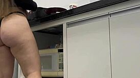 hottie in micro panties feels sexy and alluring