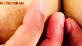 misssimran caught playing with big milky round boobs