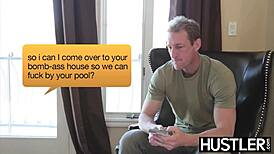 Alana Summers slurps cum after outdoor fucking on monster cock