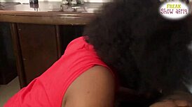 Man fucks sweet big ass in office with monster cock