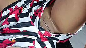 10 inch toy playing with her pussy in close-up part 1.