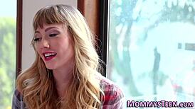 lesbian teen 18+ tribs milf in wild scissoring session with intense fingering and first-time passion!