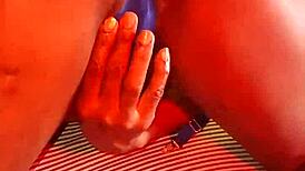 On my way to bed in lingerie, I touch myself first time.