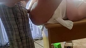 ซูมใกล้เย็ดโต๊ะออฟฟิศครางดังตูดใหญ่หีสั่นแตกก้น😏