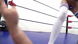 Bella Ink Takes You On in a POV Femdom Wrestling Match