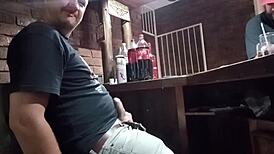 Playing With Myself At Work, Stroking My Cock In A Handjob Scene