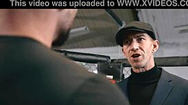 Female fighters get sweaty in the gym, teasing tits and double penetrating in hardcore lesbian action