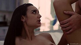 cute latina gets sensually fucked by big cock bf