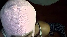 Masked Baddie Deep Throats Big Black Cock