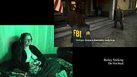 naked alan wake 2 playthrough with brunette babe 😍