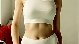 i love this cute model's bare feet in fancy eastern european lingerie