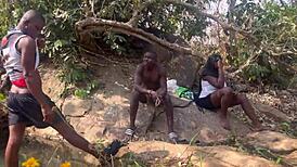 We almost got caught fucking by the riverside! 😳