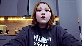 Furiyssh appears as chubby amateur in alternative cute style for pretty mugbang session.