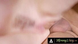 i flash my huge tits for stepson's art