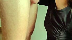 pretty girl teases and chokes on cock during sloppy face fucking