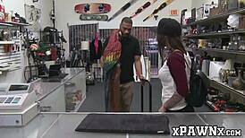 Broker Gives Cutie Cash For Servicing His Rock Solid Cock.