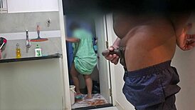 flashing my dick to maid rasiya in the house