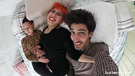 Crazy Homemade Amateur Threesome