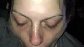 San gives an amazing blowjob and swallow