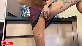 Essa Gata Safada Hints At Betraying Her Cuckold Husband Via Phone At Home