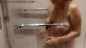 caught my stepsister bathing in the bathroom