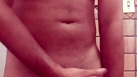 Soloboy Masturbates in Bathroom Session