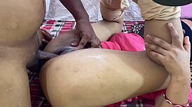 Masked bride enters home for ass breaking