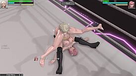 so this wrestling match features hr2 chase tales going up against honoka in an intense showdown