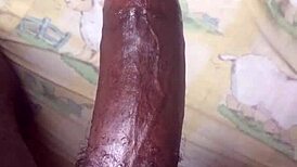 Big Black Cock Teasing With Masturbation