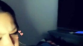 Quarantine stepmom sucks my big cock during chill