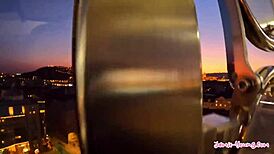 Cute petite teen Jamie Young rides big cock in Budapest for her Hungarian sex vlog.