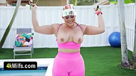 Horny Workout With Bubbly Ass Milf Leads To Outdoor Quickie Fuck Session Featuring Big Tits And Blowjob