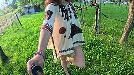 i undress and walk naked in nature