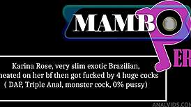 karina rose cheated on her bf and got fucked by 4 huge cocks.