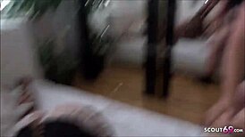 hey, check out these two german girls swapping their guys and fucking together in a wild pov group session