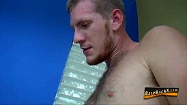 Gay bear enjoys a handjob to cumshot