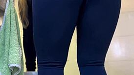 Latina In Super Tight Leggings