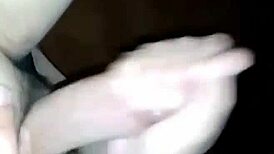 Time for a good handjob and cumshot while watching porn and tits