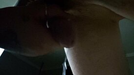 Intense prostate fingering explodes in cumshot!