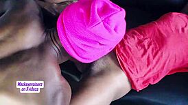 Draining His Big Black Cock Dry with Juicy Wet Pussy Creampie Action