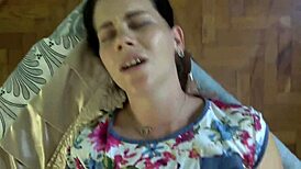 hot pregnant milf anna starts with a teasing blowjob in pov. she then rides hard in missionary for ultimate orgasm.