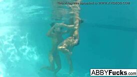 Behind the scenes underwater fun with abigail mac & romi