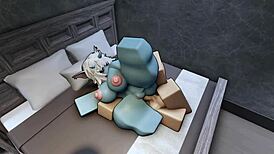 having rough roblox sex with hot demon in doggystyle