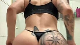 Compilation of young amateur wives with big asses and small tits in outdoor flashing scenes.