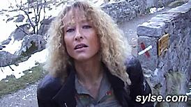 French MILFs And Teens Tease Voyeurs By The Roadside