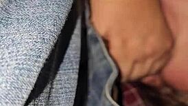 milf sucks cock in truck during concert?